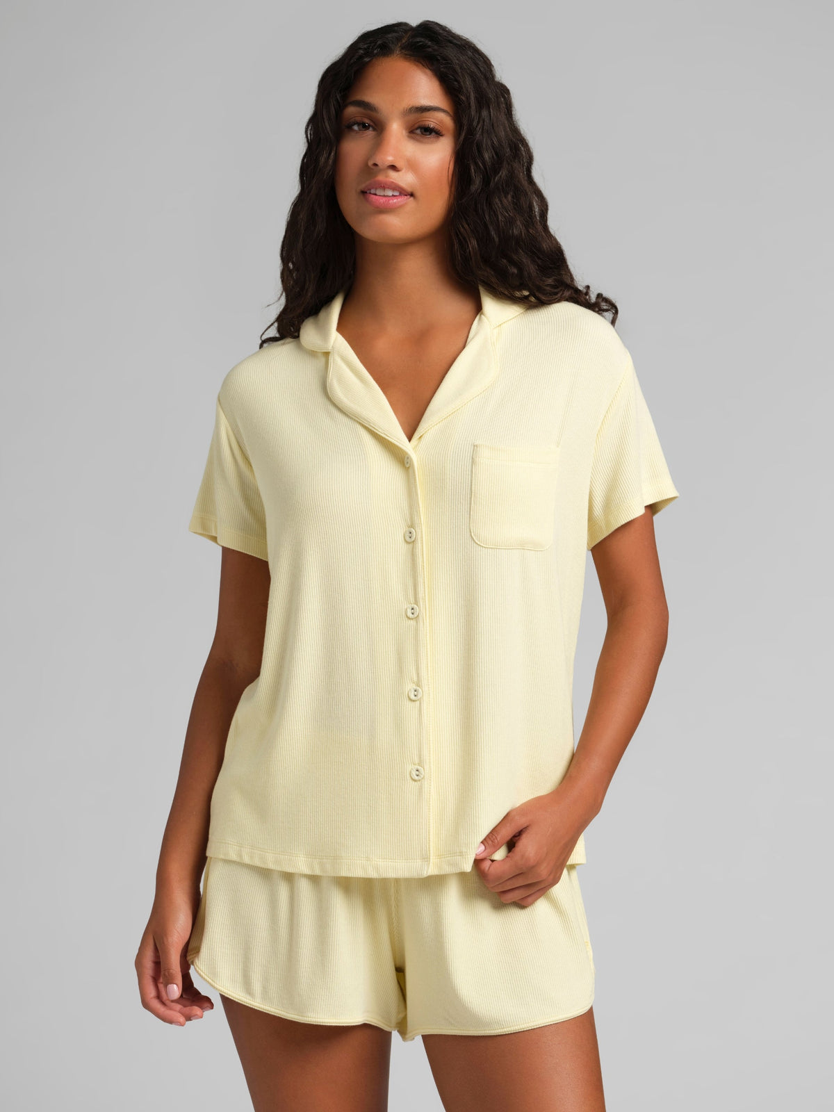 Slinky Rib Short Sleeve PJ Set