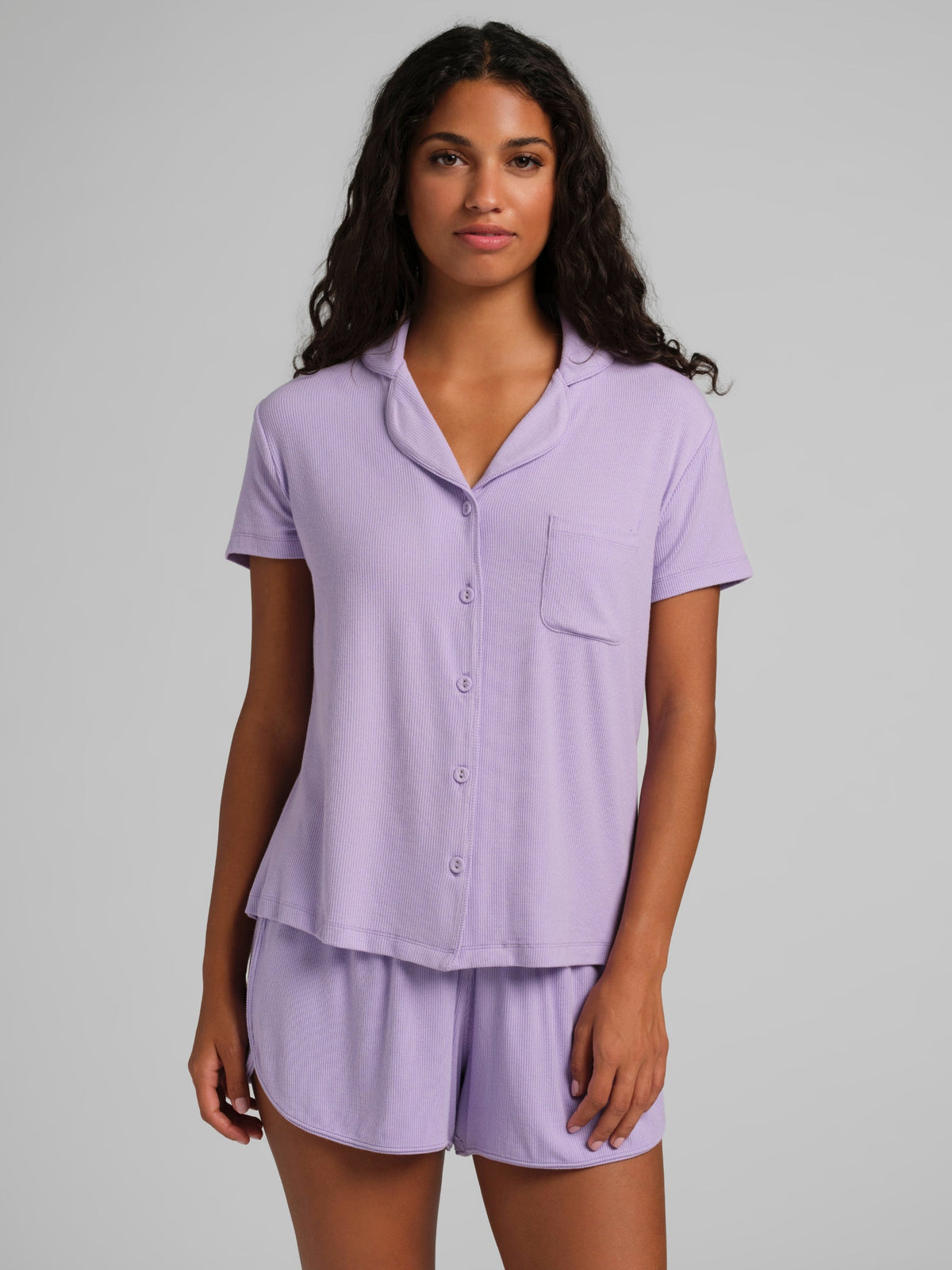 Slinky Rib Short Sleeve PJ Set