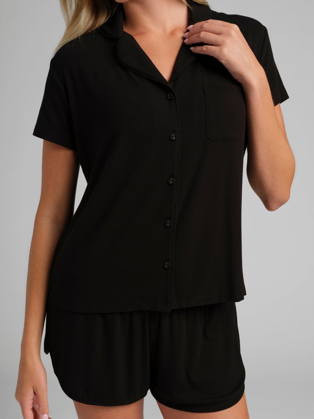 Slinky Rib Short Sleeve PJ Set